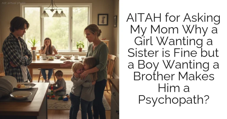 AITAH for Asking My Mom Why a Girl Wanting a Sister is Fine but a Boy Wanting a Brother Makes Him a Psychopath?