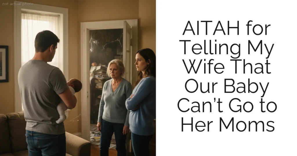 AITAH for Telling My Wife That Our Baby Can’t Go to Her Moms