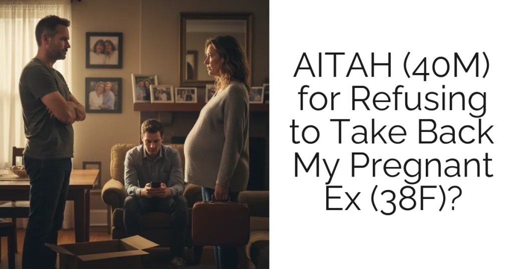 AITAH (40M) for Refusing to Take Back My Pregnant Ex (38F)?