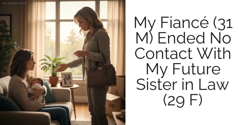 My Fiancé (31 M) Ended No Contact With My Future Sister in Law (29 F)