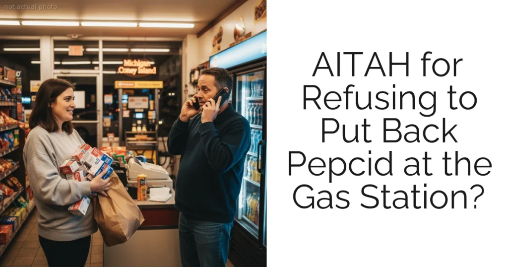 AITAH for Refusing to Put Back Pepcid at the Gas Station?