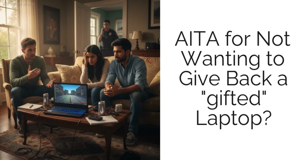 AITA for Not Wanting to Give Back a "gifted" Laptop?