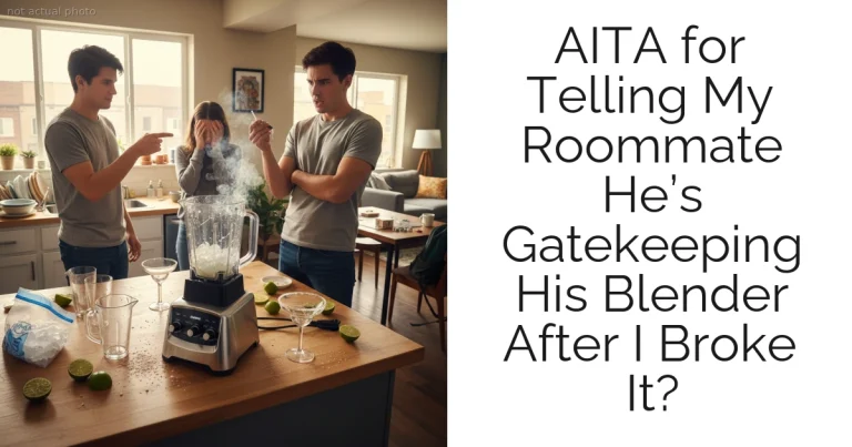 AITA for Telling My Roommate He’s Gatekeeping His Blender After I Broke It?