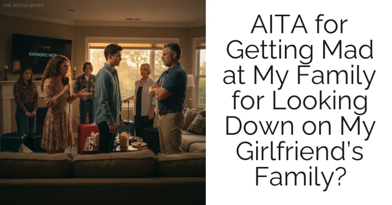 AITA for Getting Mad at My Family for Looking Down on My Girlfriend’s Family?