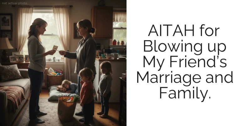 AITAH for Blowing up My Friend’s Marriage and Family.