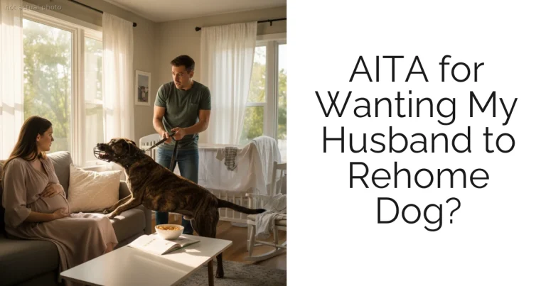 AITA for Wanting My Husband to Rehome Dog?
