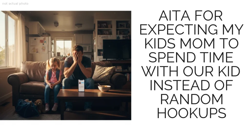 AITA FOR EXPECTING MY KIDS MOM TO SPEND TIME WITH OUR KID INSTEAD OF RANDOM HOOKUPS