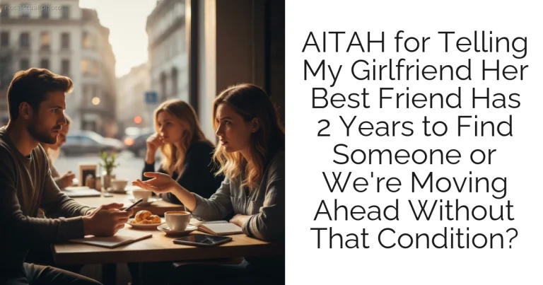 AITAH for Telling My Girlfriend Her Best Friend Has 2 Years to Find Someone or We're Moving Ahead Without That Condition?