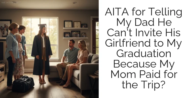 AITA for Telling My Dad He Can't Invite His Girlfriend to My Graduation Because My Mom Paid for the Trip?