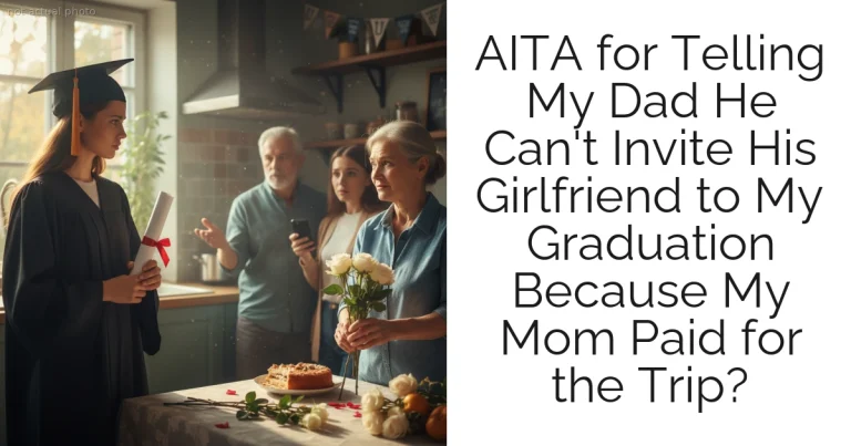 AITA for Telling My Dad He Can't Invite His Girlfriend to My Graduation Because My Mom Paid for the Trip?