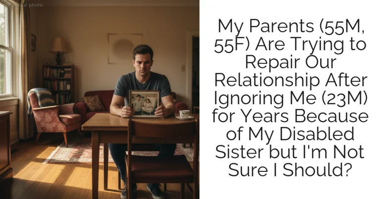 My Parents (55M, 55F) Are Trying to Repair Our Relationship After Ignoring Me (23M) for Years Because of My Disabled Sister but I'm Not Sure I Should?