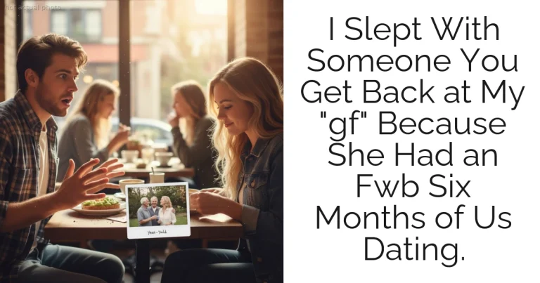 I Slept With Someone You Get Back at My "gf" Because She Had an Fwb Six Months of Us Dating.