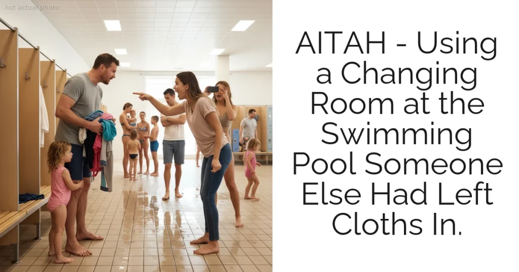 AITAH - Using a Changing Room at the Swimming Pool Someone Else Had Left Cloths In.