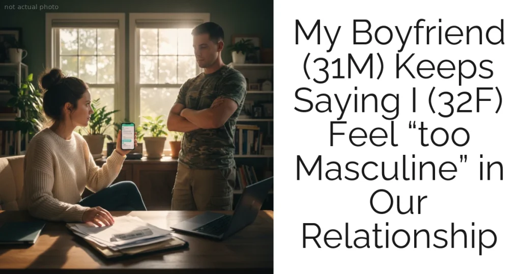 My Boyfriend (31M) Keeps Saying I (32F) Feel “too Masculine” in Our Relationship
