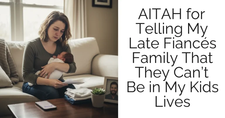 AITAH for Telling My Late Fiancés Family That They Can’t Be in My Kids Lives