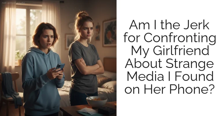 Am I the Jerk for Confronting My Girlfriend About Strange Media I Found on Her Phone?