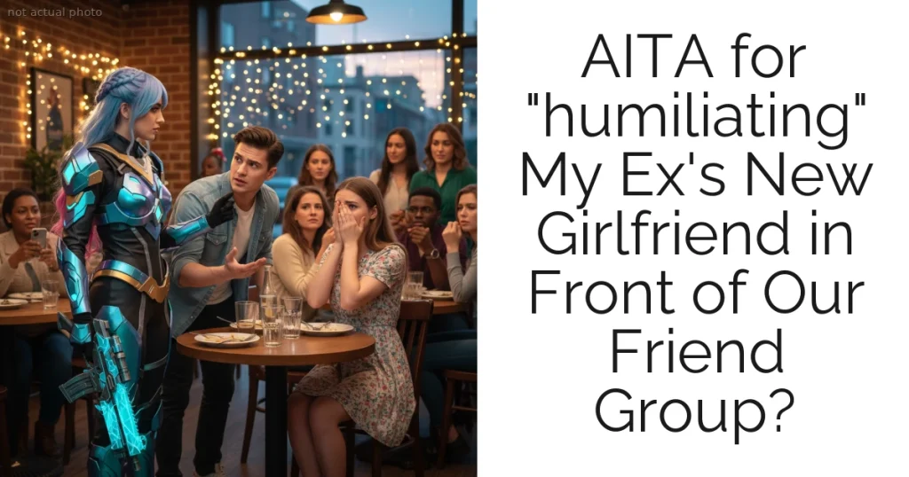 AITA for "humiliating" My Ex's New Girlfriend in Front of Our Friend Group?