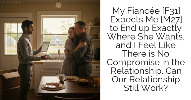 My Fiancée [F31] Expects Me [M27] to End up Exactly Where She Wants, and I Feel Like There is No Compromise in the Relationship. Can Our Relationship Still Work?