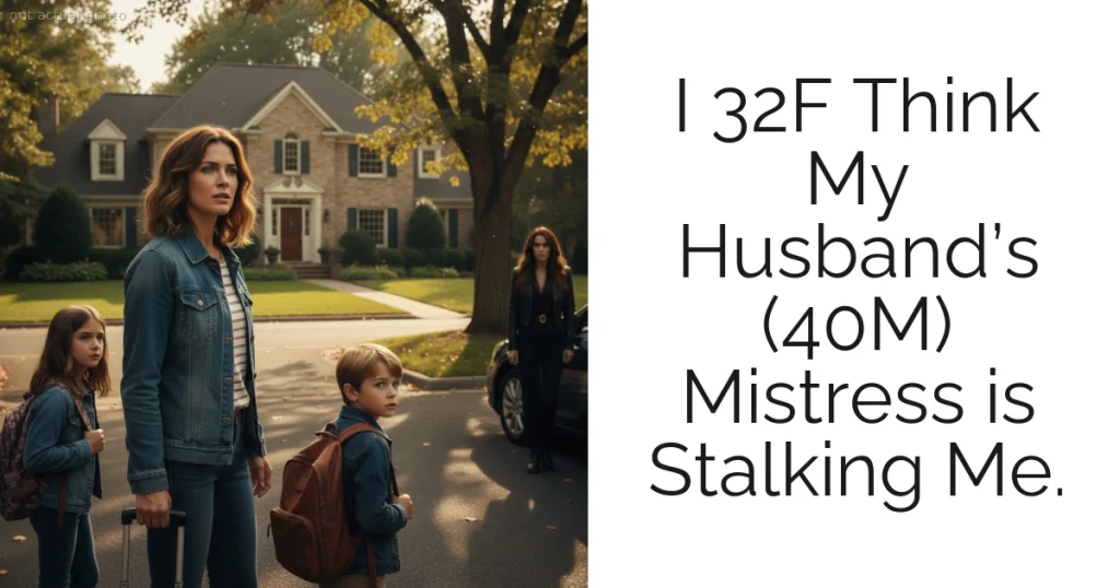 I 32F Think My Husband’s (40M) Mistress is Stalking Me.