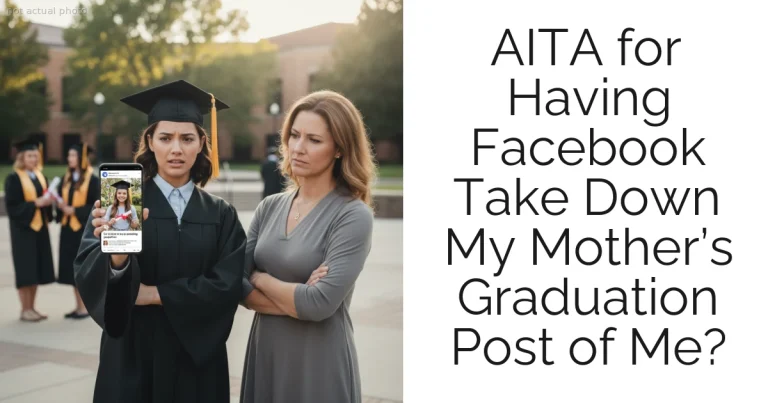 AITA for Having Facebook Take Down My Mother’s Graduation Post of Me?