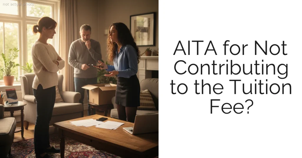 AITA for Not Contributing to the Tuition Fee?