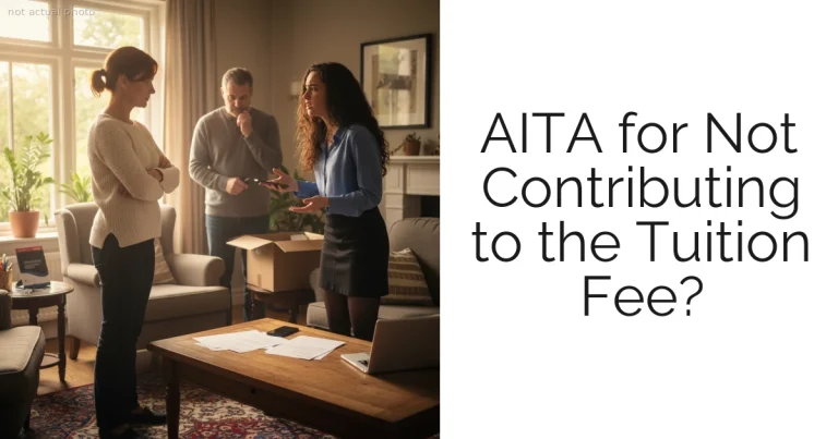 AITA for Not Contributing to the Tuition Fee?