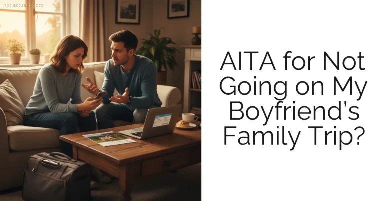 AITA for Not Going on My Boyfriend’s Family Trip?