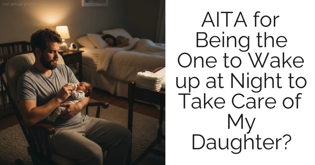 AITA for Being the One to Wake up at Night to Take Care of My Daughter?