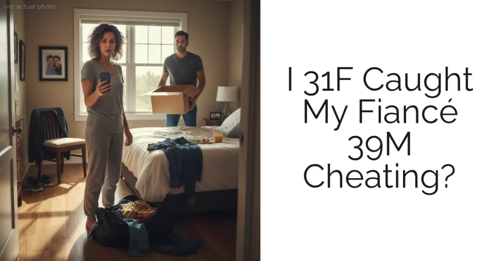 I 31F Caught My Fiancé 39M Cheating?