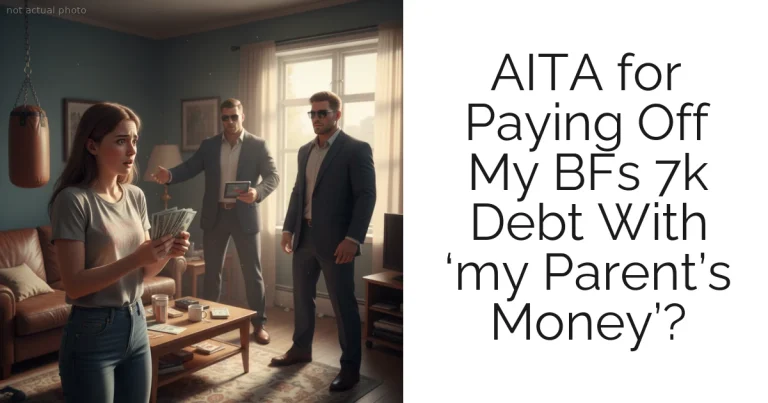 AITA for Paying Off My BFs 7k Debt With ‘my Parent’s Money’?