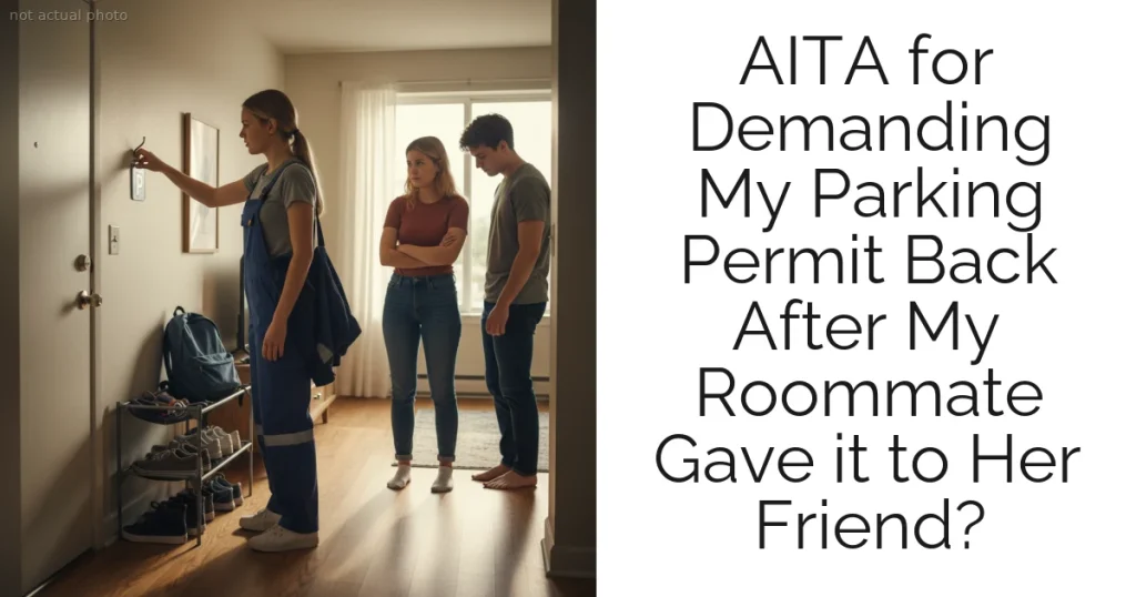 AITA for Demanding My Parking Permit Back After My Roommate Gave it to Her Friend?
