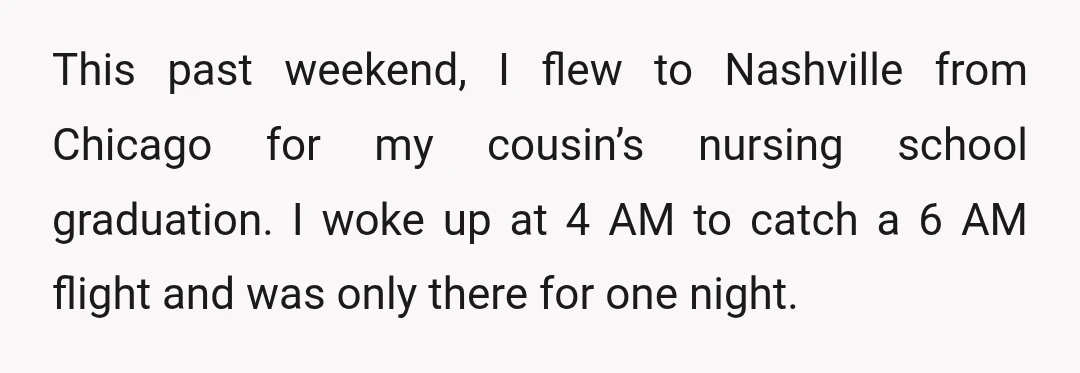 This past weekend, I flew to Nashville from Chicago for my cousin’s nursing school graduation. I woke up at 4 AM to catch a 6 AM flight and was only...