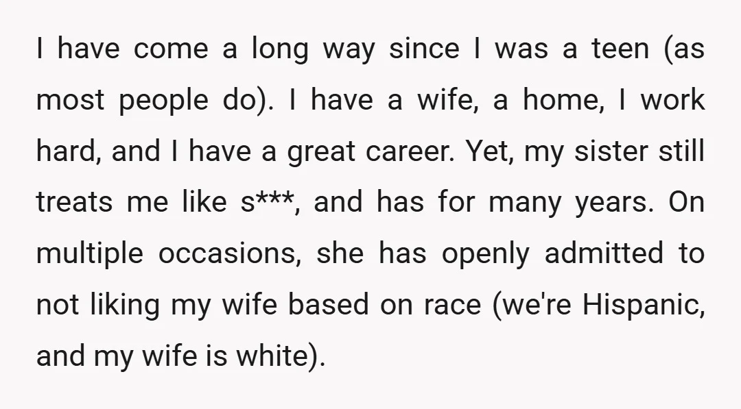 I have come a long way since I was a teen (as most people do). I have a wife, a home, I work hard, and I have a great career....