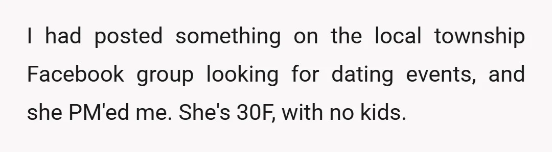I met a girl through Facebook, but it wasn't dating.