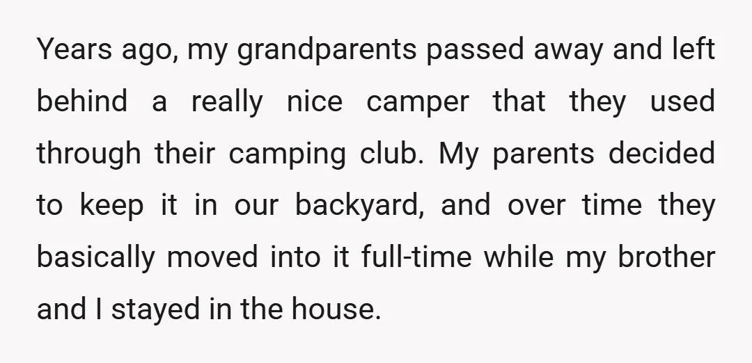 Years ago, my grandparents passed away and left behind a really nice camper that they used through their camping club. My parents decided to keep it in our backyard, and...