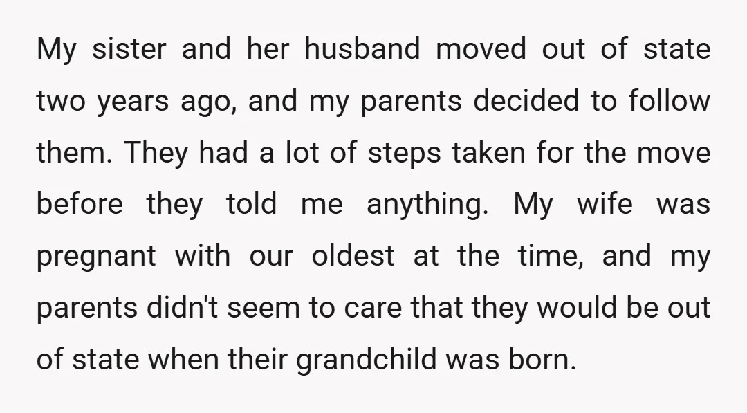 My sister and her husband moved out of state two years ago, and my parents decided to follow them. They had a lot of steps taken for the move before...