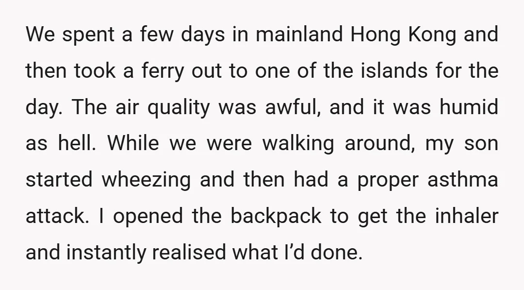 We spent a few days in mainland Hong Kong and then took a ferry out to one of the islands for the day. The air quality was awful, and it...