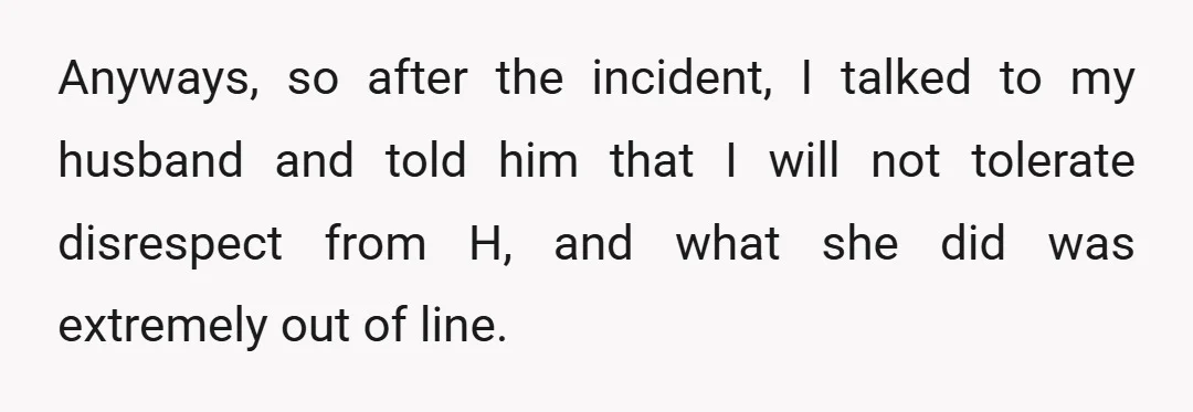 I also told him that it is extremely upsetting when she disrespects him. While I understand his stance on being the bigger person, a line needs to be drawn with...