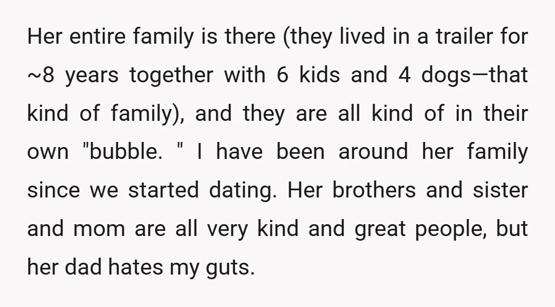 Her entire family is there (they lived in a trailer for ~8 years together with 6 kids and 4 dogs—that kind of family), and they are all kind of in...