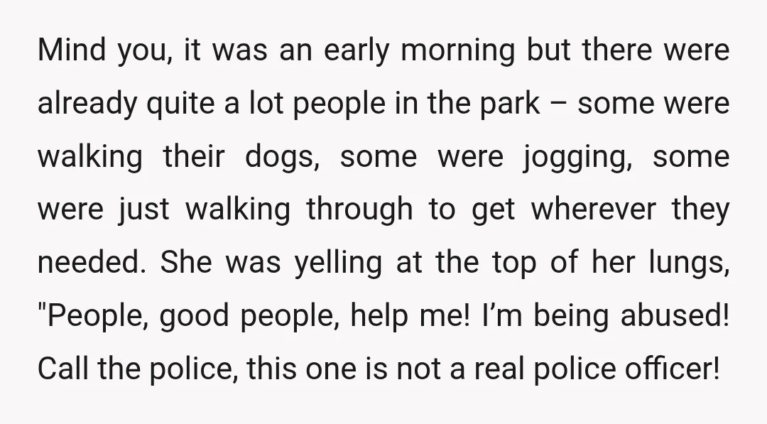 Mind you, it was an early morning but there were already quite a lot people in the park – some were walking their dogs, some were jogging, some were just...