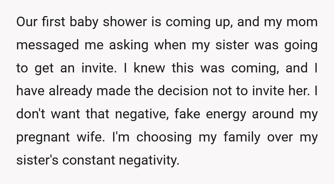 Our first baby shower is coming up, and my mom messaged me asking when my sister was going to get an invite. I knew this was coming, and I have...