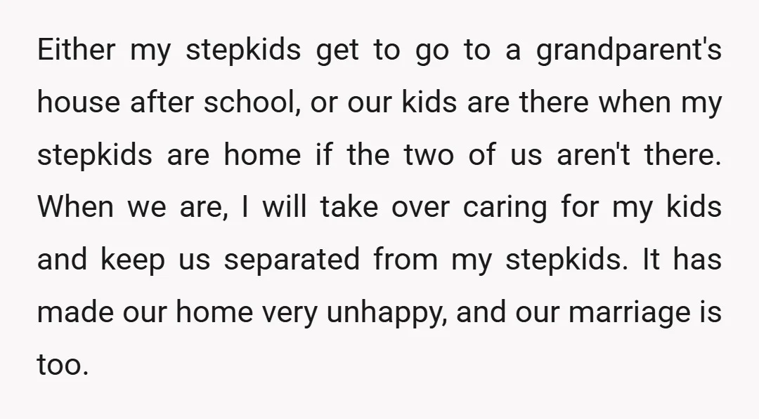 My wife is very defensive whenever I bring up how best to proceed, because she automatically thinks I am telling her to abandon my stepkids to their dad and never...
