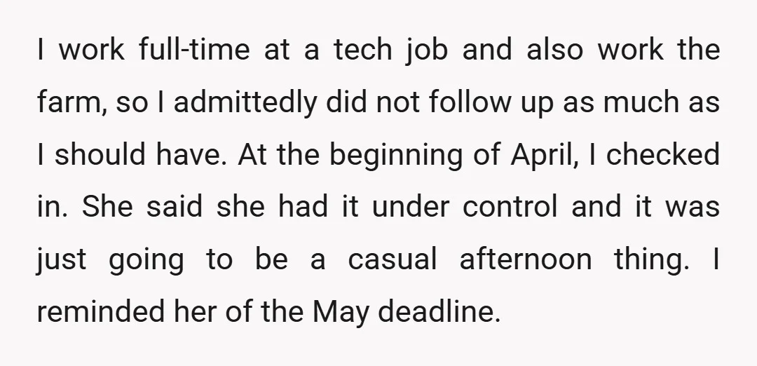 I work full-time at a tech job and also work the farm, so I admittedly did not follow up as much as I should have. At the beginning of April,...