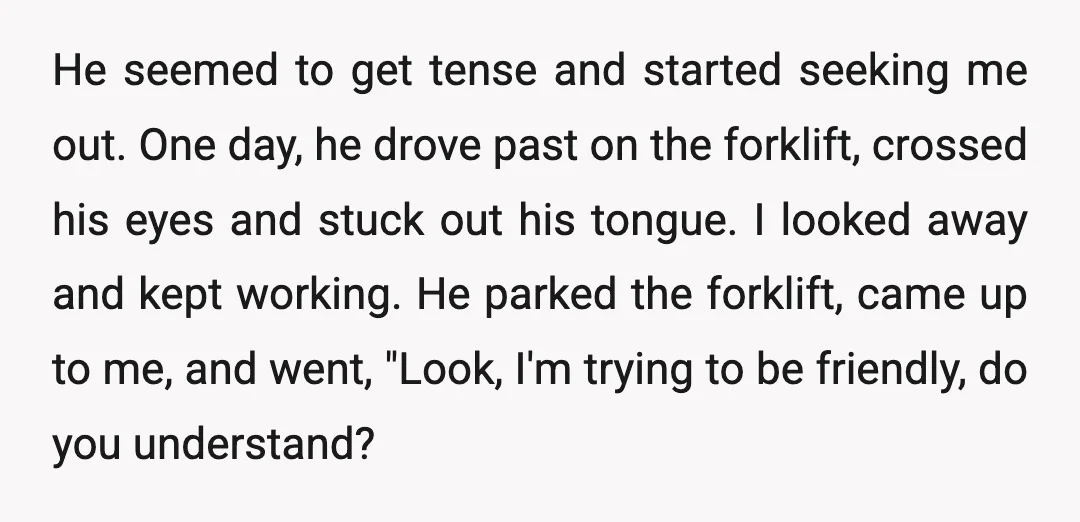 " I told him, "I couldn't possibly be expected to react to you whenever you demand. I have real-life things on my mind and I am exhausted. " He said,...