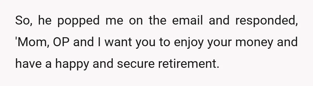 She sent hubs an email last night 'apologizing' for her decision and giving him a 'method of communication' about this without me involved. 100%, she was trying to get him...