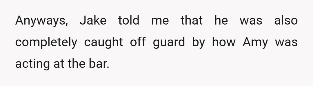He said that while she did make odd comments every now and then, she had never physically done anything until that night. He let their other female coworker know he...