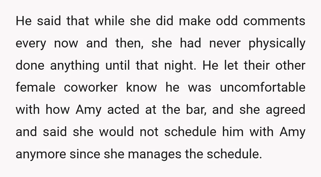 I mentioned in my last post that Amy was constantly boasting about sleeping with a bunch of men and sending them pictures or whatever.