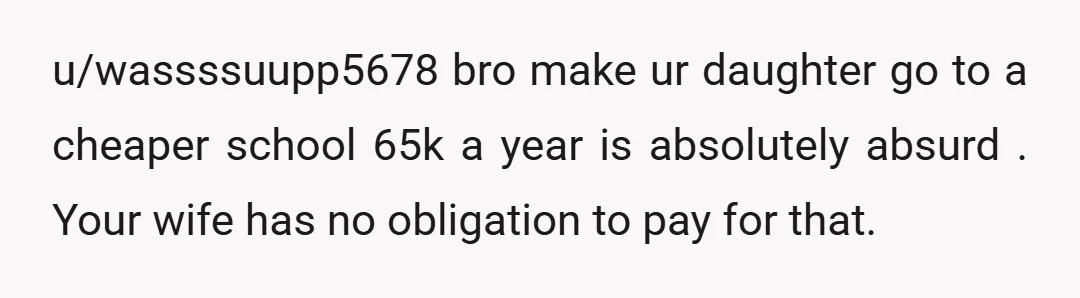 u/cx4444 Yta. Your wife is correct. You liked the condition until it didn't benefit you. You should only be asking your ex wife, you know, the mother of your child,...