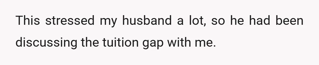 She did not seem to care too much about it, and she just expected the money to appear.