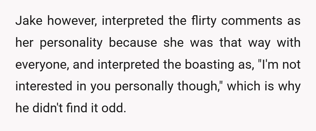 You know how when you start talking to someone of the opposite sex, they'll casually slip in a mention of their partner as a way to let you know they're...